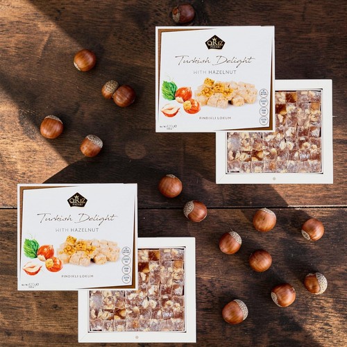 Turkish delight with hazelnut - turkish,