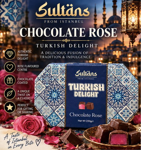 Sultans chocolate rose turkish - chocolate,