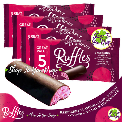 Raspberry ruffles bars - bars, x