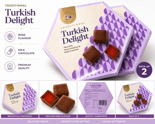 Traditional turkish delight - traditional,