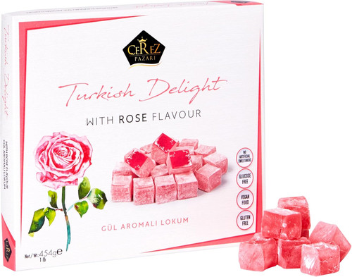 Turkish delight with rose - with,